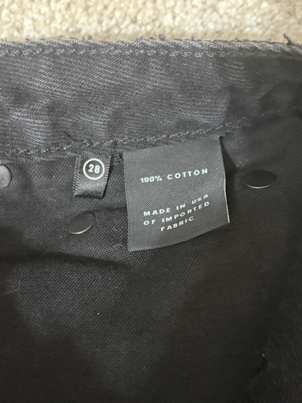 GRLFRND Black Distressed Denim Mini Skirt - Picture 5 of 9